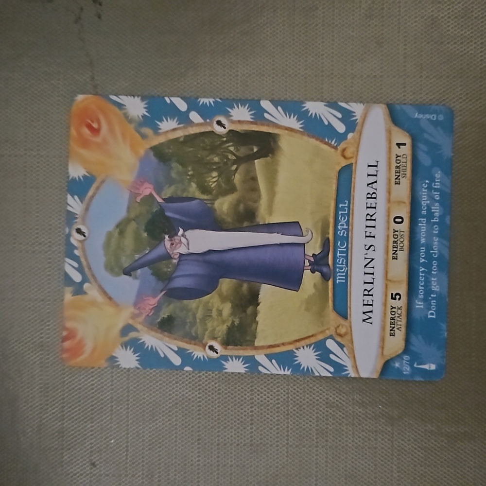 Merlin's Fireball Sorcerer's of The Magic Kingdom Card